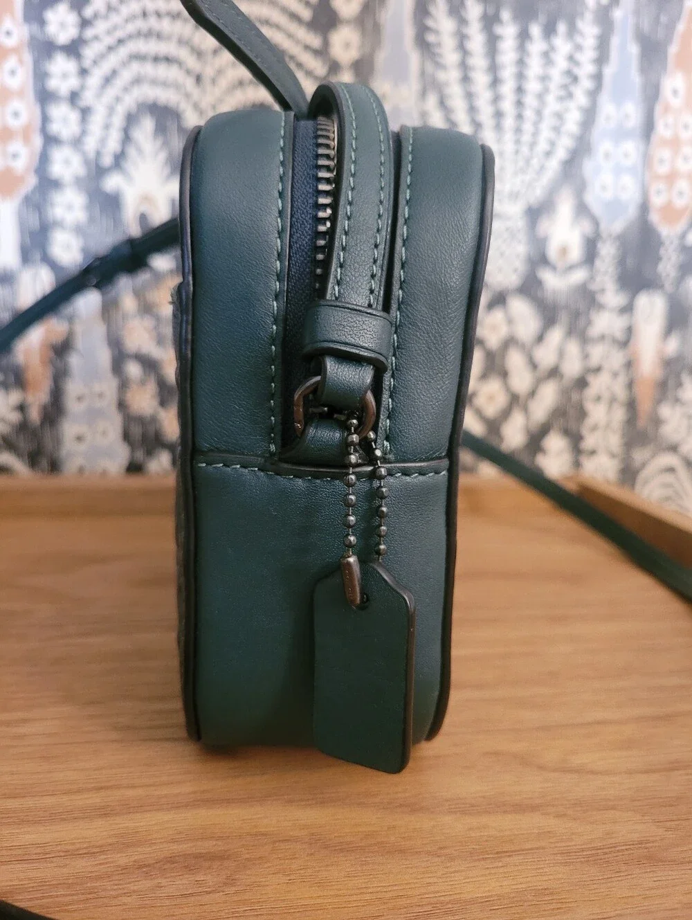 Coach Green Signature Embossed Crossbody